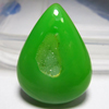 Neon Green Druzy Tear Drops Cabochon Sparkle - Huge Size - 34x45 mm approx